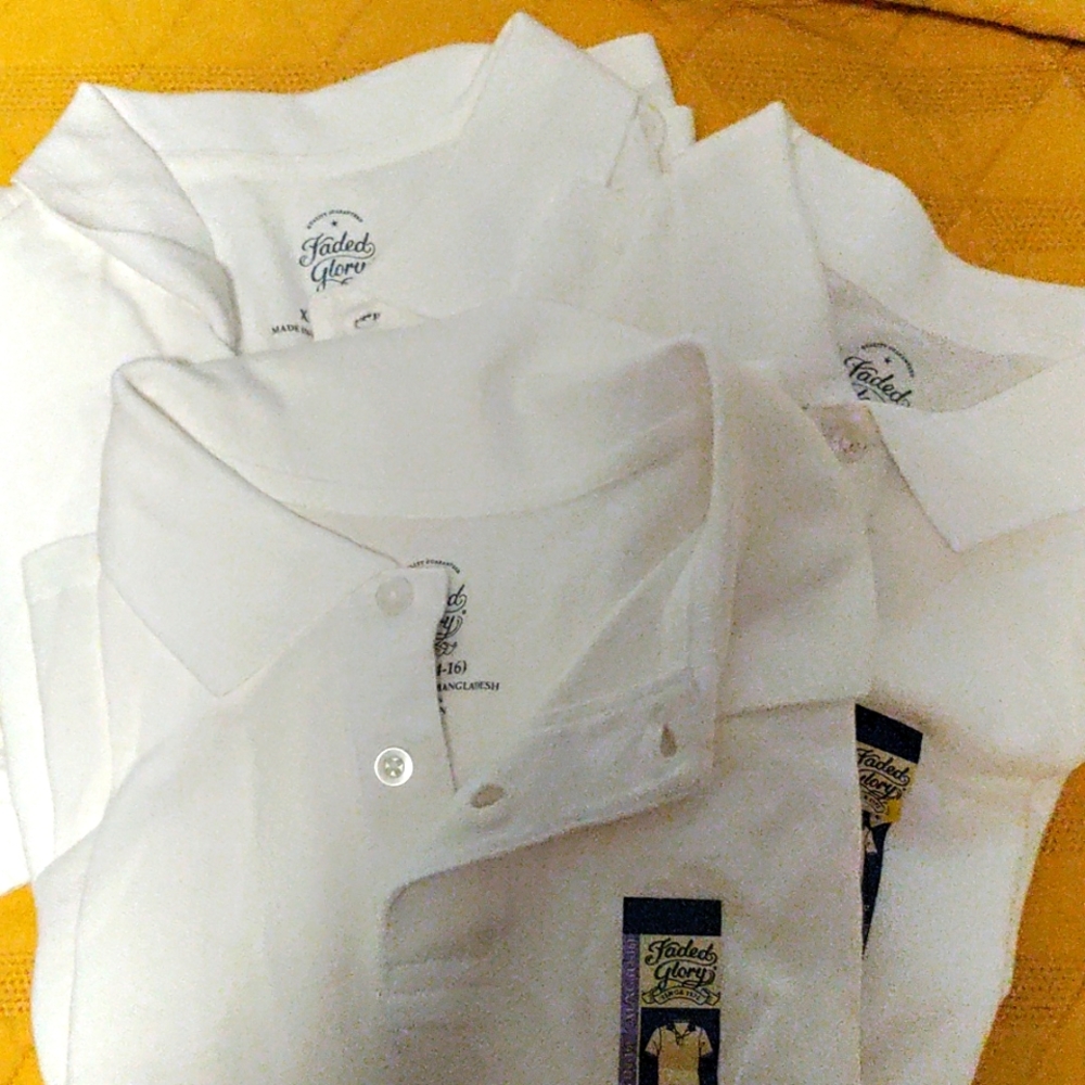 3 Faded Glory polos